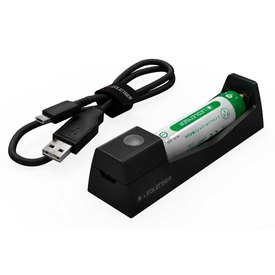 Led lenser Carregador Battery Lition 14500 MH3/MH5