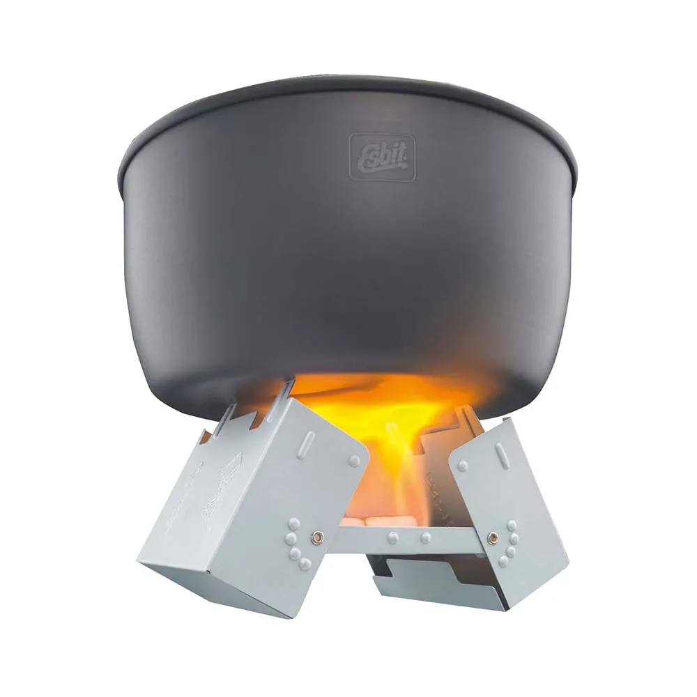 Esbit Pocket Stove Large Including 6 x 14 gr Grey, Trekkinn