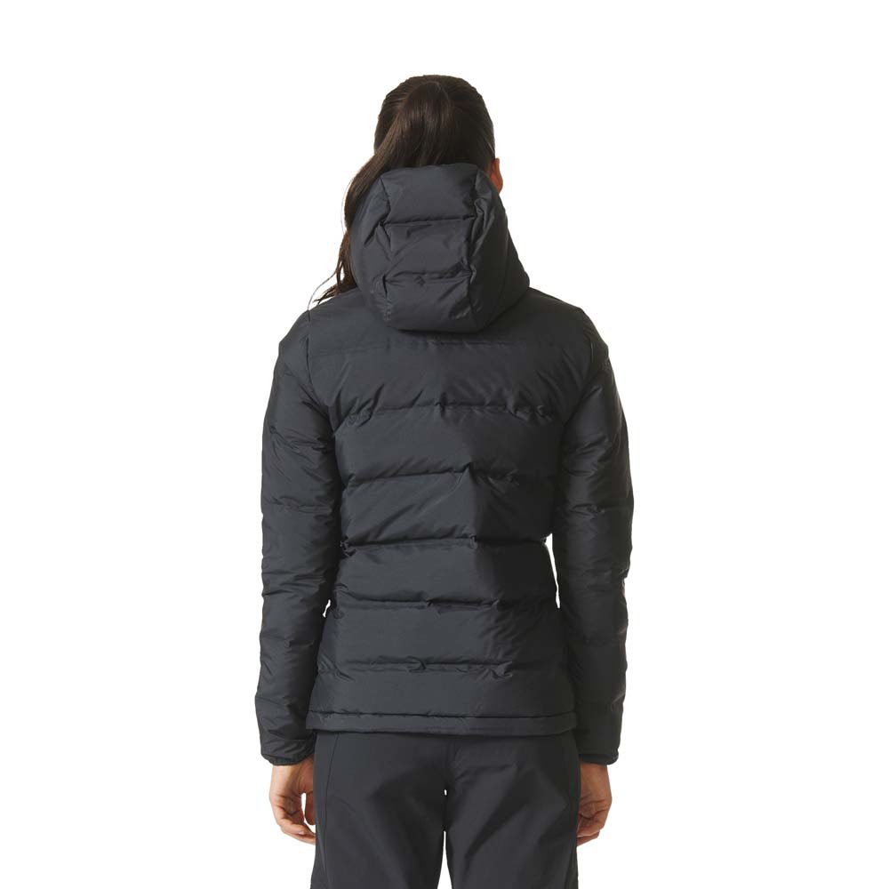 adidas women's helionic down hooded jacket