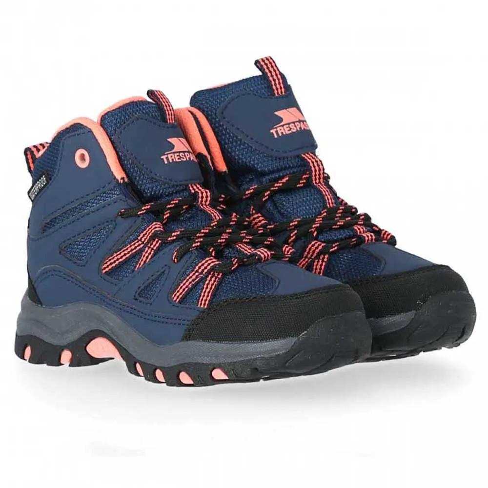 Trespass Gillon Boys Girls Waterproof Walking Hiking Shoes Trainers For Kids