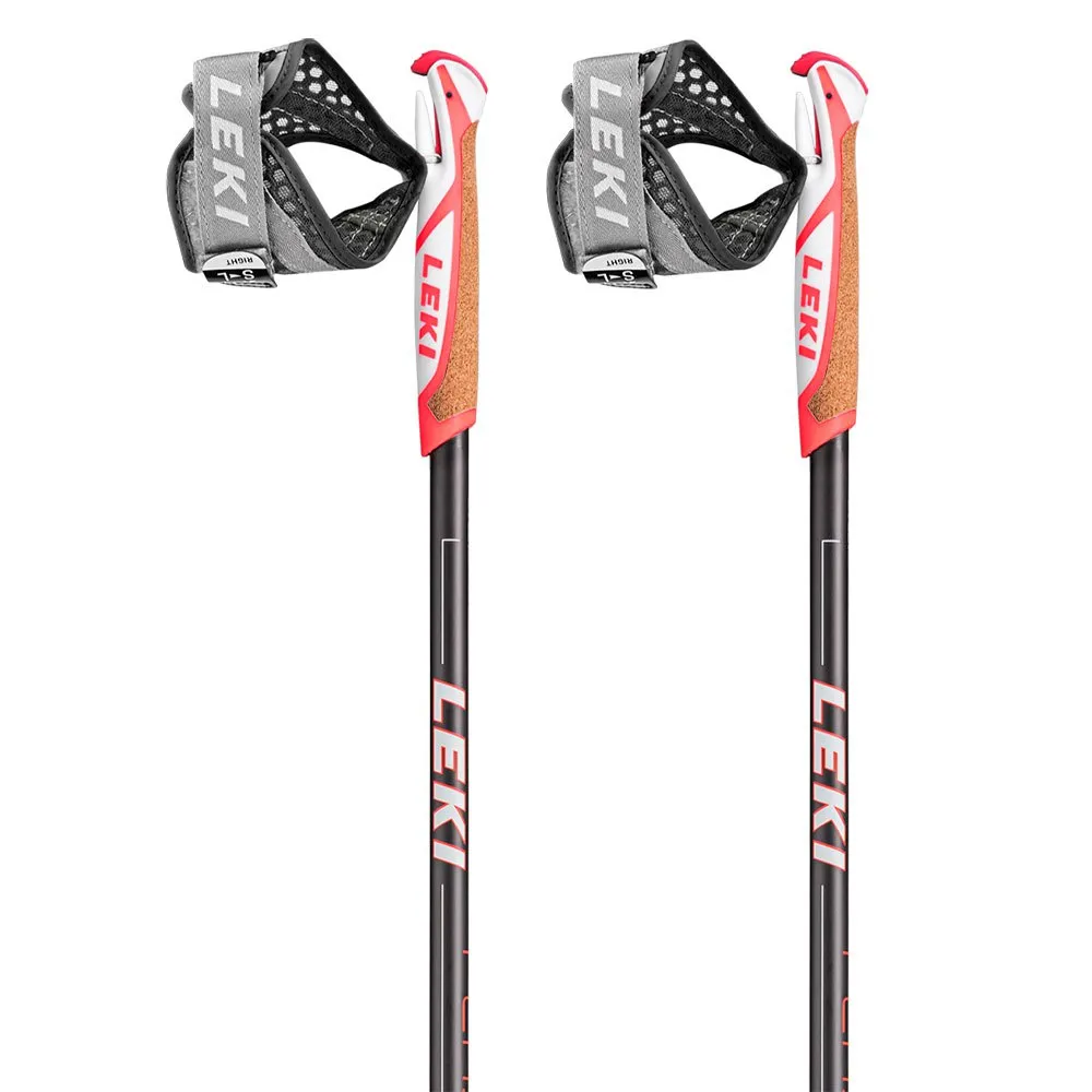 Leki Flash Carbon 105 cm Dark Anthracite / Neon Red / White