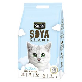 Kitcat Arena Biodegradable SoyaClump Soybeen Eco Litter Baby Powder 7L