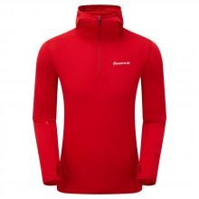 Montane Mens Allez Micro Pull-On Top Red Sports Outdoors Running Warm Breathable 