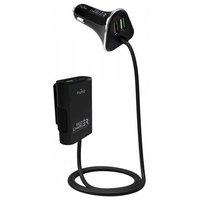 Puro Passenger Car Charger with USB 2 Ports + 2 Ports USB 6.8A