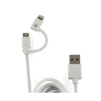 Muvit USB-Kabel Zu Micro USB/Lightning MFI 2.4A 1 M