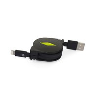 Muvit Cabo USB Retrátil USB Para Lightning MFI 2.1A 1 m