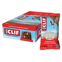 Clif 68g Chocolate Mandel-Fudge-Energieriegel 12 Einheiten
